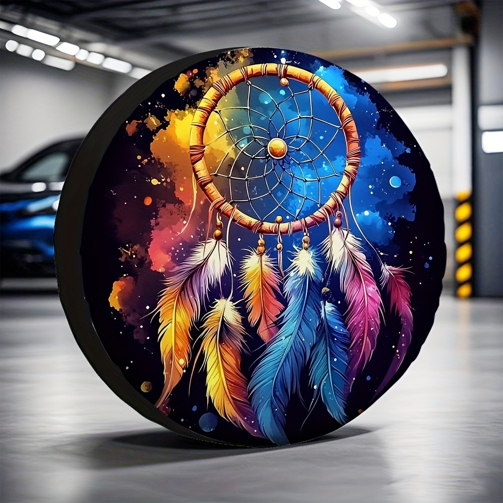Outdoor Adventure Jeep - Housse de pneu Starry Night Dreamcatcher,