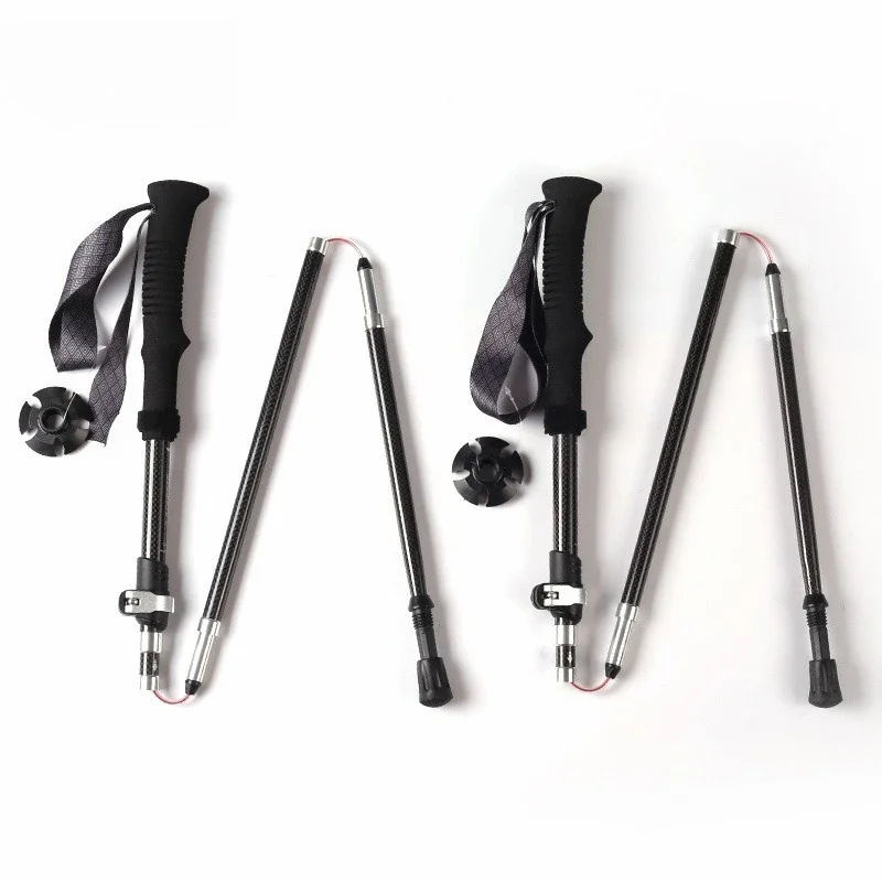 Trekking Pole Carbon - Bâtons de randonnée pliables en fibre