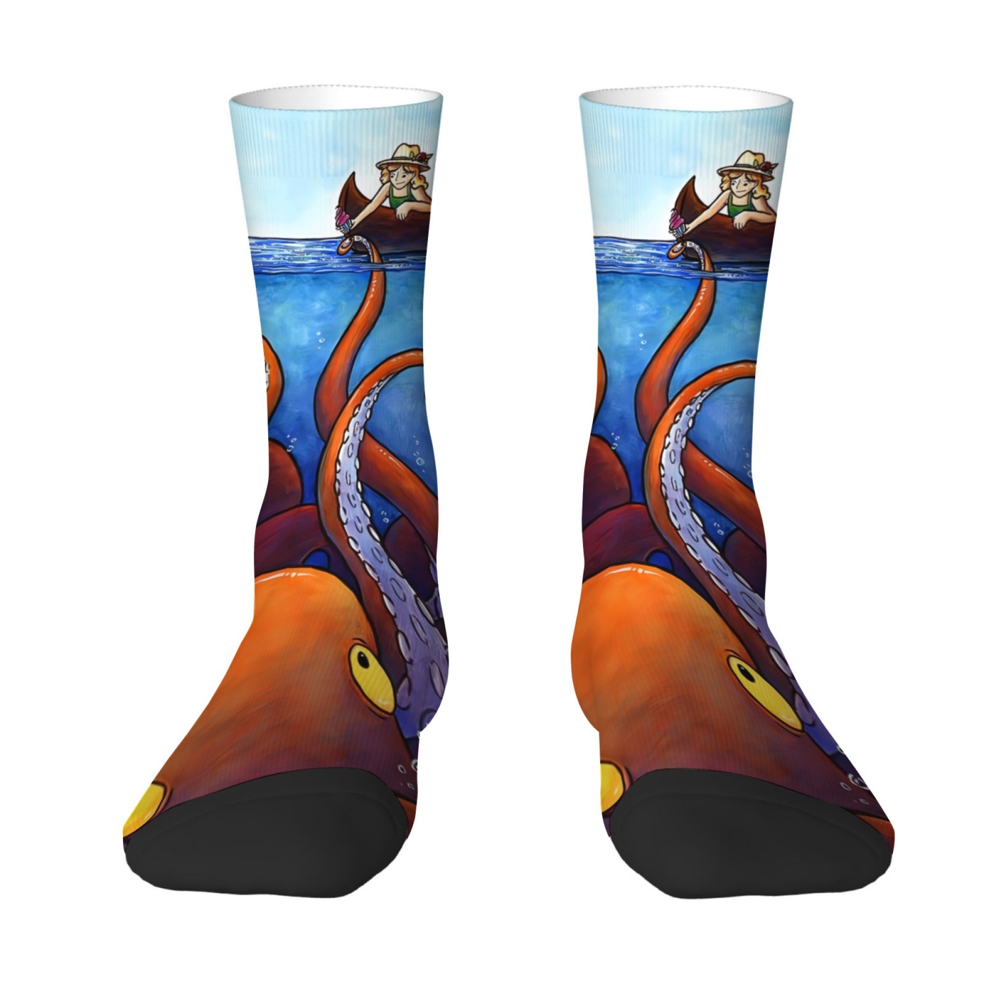 Outdoor Adventure Holidays - Chaussettes imprimées Ocean Adventure, douces, confortables,