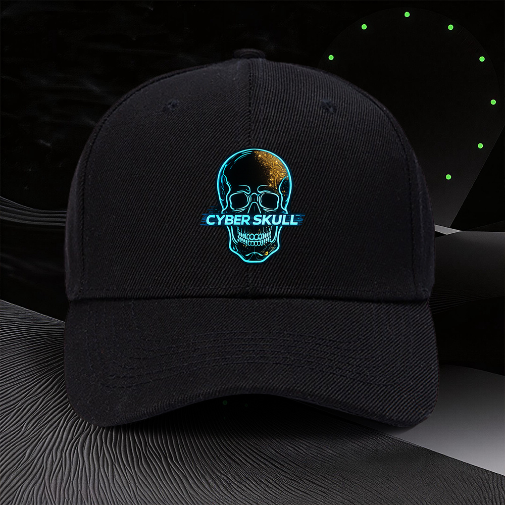 Outdoor Adventure Holidays - Bonnet ajustable à imprimé Cyber Skull,