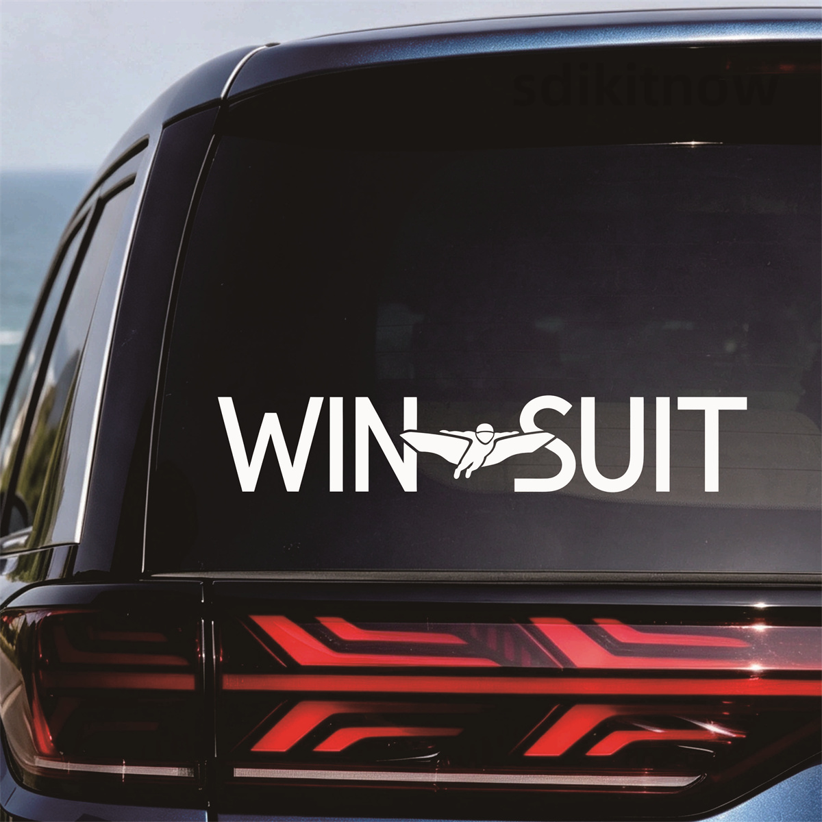 Outdoor Adventure Jeep - Autocollant de voiture en vinyle Wingsuit