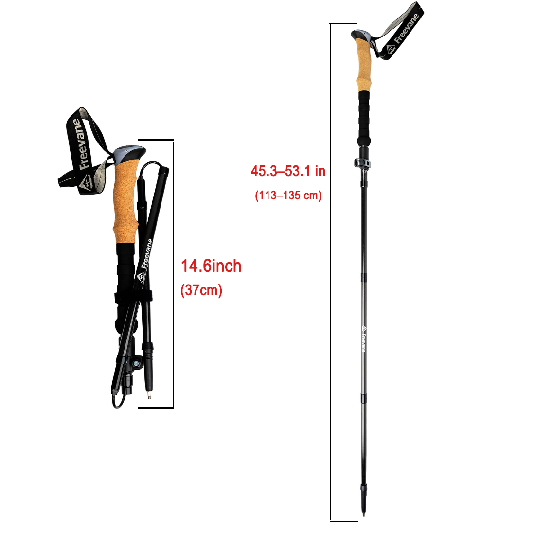 Bâtons de trekking ultralégers - Trekking Pole Carbon avis et prix