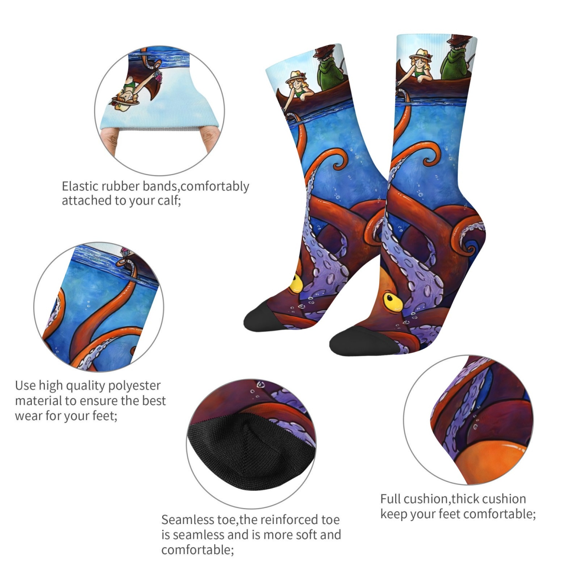 Chaussettes imprimées Ocean Ad - Outdoor Adventure Holidays avis et prix