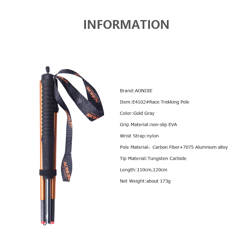 AONIJIE-Bâtons de trekking pli - Trekking Pole Carbon avis et prix