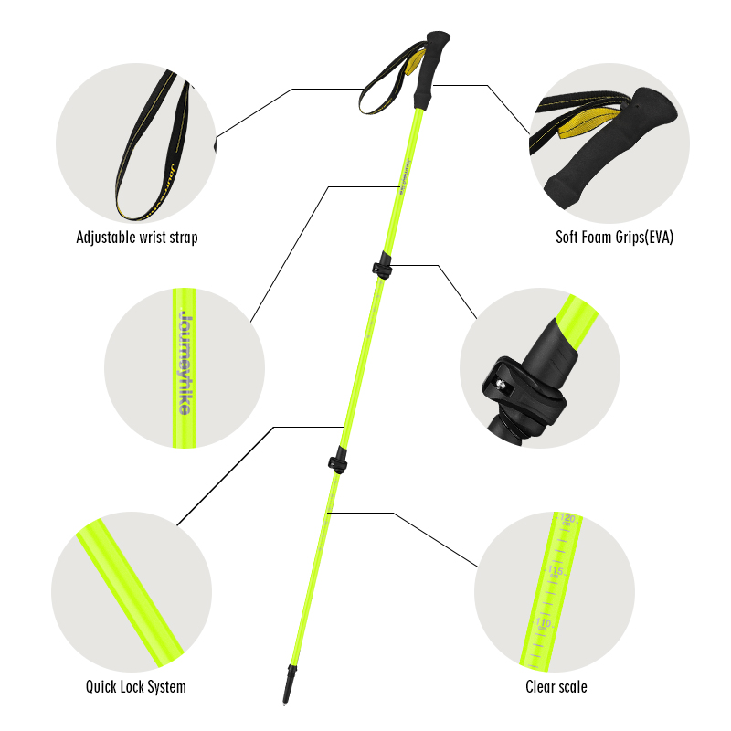 Bâtons de randonnée en fibre d - Trekking Pole Carbon avis et prix
