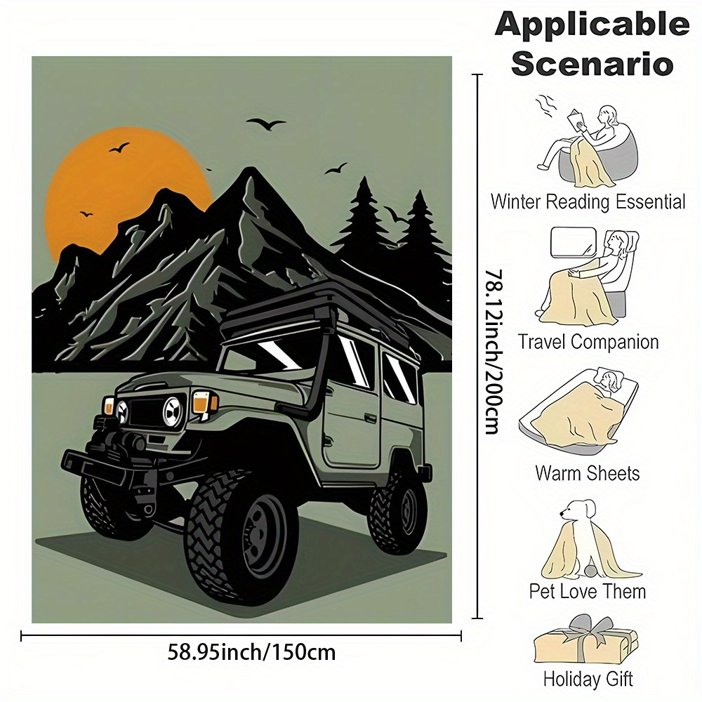 Couverture décorative conforta - Outdoor Adventure Jeep avis et prix