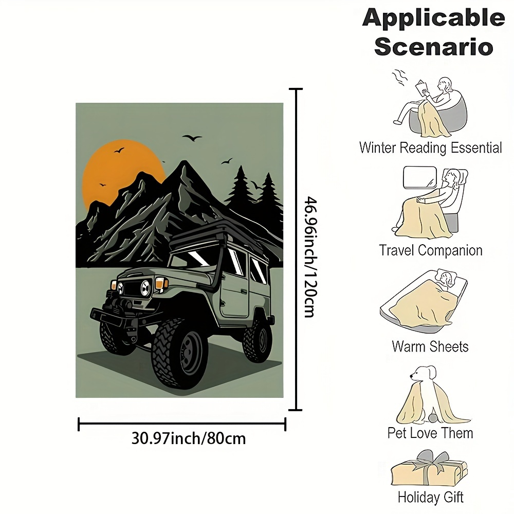 Couverture décorative conforta - Outdoor Adventure Jeep avis et prix