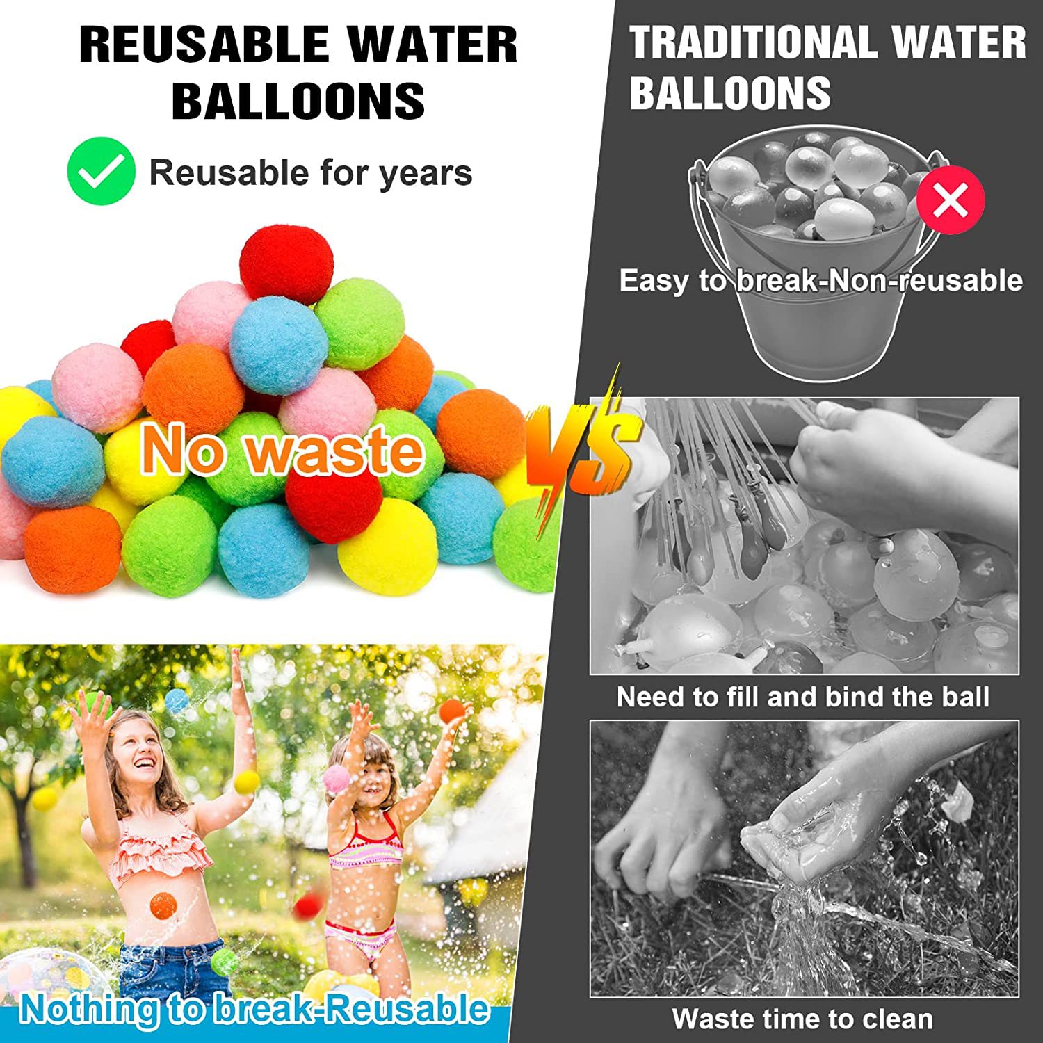 12/30/60 pièces ballons d'eau  - Outdoor Adventure Game avis et prix